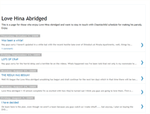 Tablet Screenshot of lovehinaabridged.blogspot.com