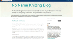 Desktop Screenshot of nonameknittingblog.blogspot.com
