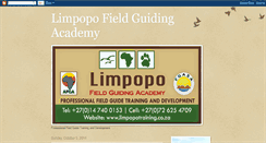 Desktop Screenshot of limpopofieldguides.blogspot.com