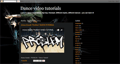 Desktop Screenshot of dance-tutorials.blogspot.com