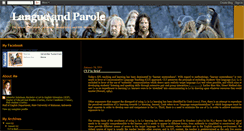 Desktop Screenshot of langue-parole.blogspot.com