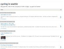 Tablet Screenshot of cyclinginseattle.blogspot.com