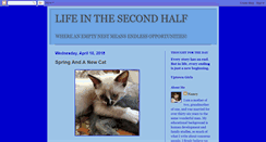 Desktop Screenshot of lifeinthesecondhalf.blogspot.com