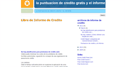 Desktop Screenshot of libredeinformedecredito.blogspot.com