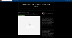 Desktop Screenshot of americansineuropeforronpaul.blogspot.com