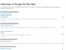 Tablet Screenshot of americansineuropeforronpaul.blogspot.com