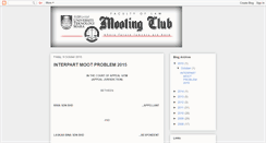 Desktop Screenshot of mootclubuitm.blogspot.com