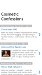 Mobile Screenshot of cosmeticconfessions.blogspot.com