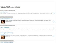 Tablet Screenshot of cosmeticconfessions.blogspot.com