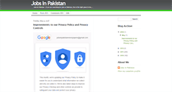 Desktop Screenshot of jobsin-pakistan.blogspot.com