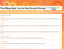 Tablet Screenshot of emailformatfinder.blogspot.com