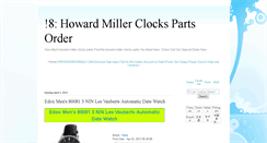 Desktop Screenshot of howardmillerclockspartsorder.blogspot.com