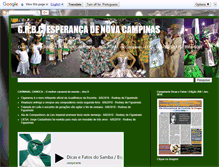 Tablet Screenshot of esperancadenovacampinas.blogspot.com