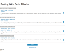 Tablet Screenshot of dealingwithpanicattackstoday.blogspot.com