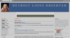 Desktop Screenshot of detroitlionsobserver.blogspot.com