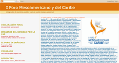 Desktop Screenshot of iforomesoamericanoydelcaribe.blogspot.com