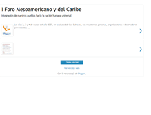 Tablet Screenshot of iforomesoamericanoydelcaribe.blogspot.com