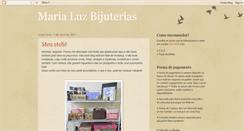 Desktop Screenshot of marialuzbijuterias.blogspot.com