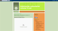 Desktop Screenshot of experienciascomunitarias13.blogspot.com