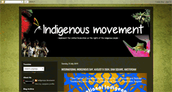 Desktop Screenshot of indigenousmovementorg.blogspot.com