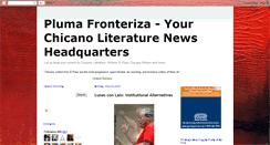 Desktop Screenshot of plumafronteriza.blogspot.com