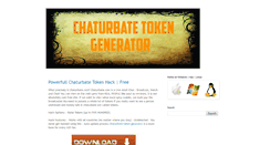 Desktop Screenshot of get-chaturbate-token-generator.blogspot.com