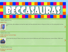 Tablet Screenshot of beccasauras.blogspot.com