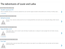 Tablet Screenshot of louieandlaika.blogspot.com