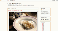 Desktop Screenshot of cocinoencasa.blogspot.com