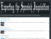 Tablet Screenshot of expectingthespanishinquisition.blogspot.com