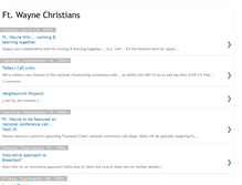 Tablet Screenshot of ftwaynechristians.blogspot.com