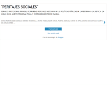 Tablet Screenshot of peritajessociales.blogspot.com