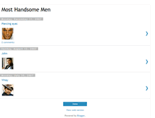 Tablet Screenshot of mosthandsomemen.blogspot.com