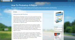 Desktop Screenshot of how-to-photoshop-a-picture.blogspot.com