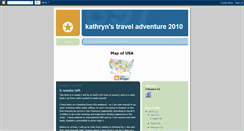 Desktop Screenshot of kathrynstraveladventure2010.blogspot.com