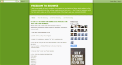 Desktop Screenshot of freedomtobrowseforfree.blogspot.com