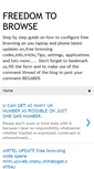 Mobile Screenshot of freedomtobrowseforfree.blogspot.com