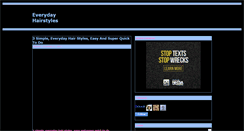Desktop Screenshot of everydayhairstyles.blogspot.com