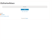 Tablet Screenshot of elizfashionpalace.blogspot.com