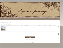 Tablet Screenshot of lifes-a-journey-by-jen.blogspot.com