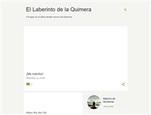 Tablet Screenshot of laberintoquimera.blogspot.com
