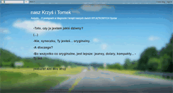 Desktop Screenshot of naszkrzysiu.blogspot.com