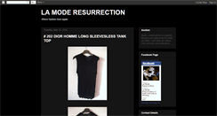 Desktop Screenshot of lamoderesurrection.blogspot.com