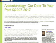 Tablet Screenshot of ancestorology.blogspot.com