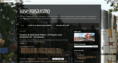 Desktop Screenshot of basepaisajismo.blogspot.com