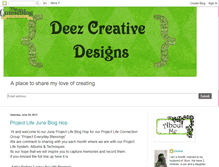 Tablet Screenshot of deezcreativedesigns.blogspot.com