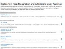 Tablet Screenshot of kaplantestpreparations.blogspot.com