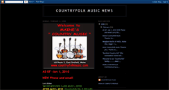 Desktop Screenshot of countryfolkmusicnews.blogspot.com