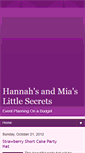 Mobile Screenshot of hannahsandmiaslittlesecrets.blogspot.com