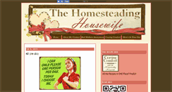 Desktop Screenshot of homesteadinghousewife.blogspot.com